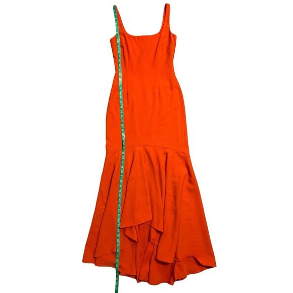 GIANNI BINI NWT Sleeveless Square Neck Ruffle Hi-Lo Reid Maxi Dress Spice - Picture 9 of 12